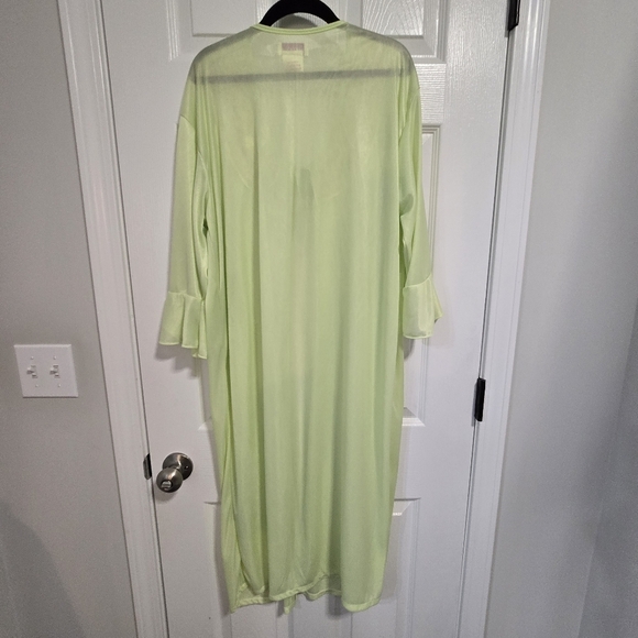 Sinderella Robe Vintage Sheer Lightweight Tie Front Intimate Gown Large - Picture 4 of 15